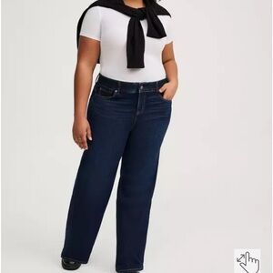 Torrid Bombshell Wide Leg High-Rise Jean size 24 NWT
